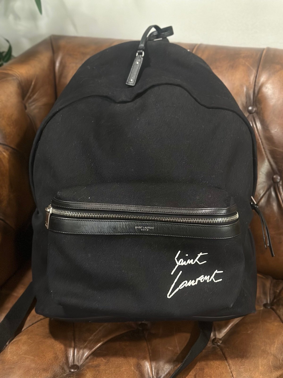 Authentic Saint Laurent City backpack All Documents