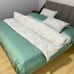 Light luxury ins simple cotton bed sheet three-piece quilt cover