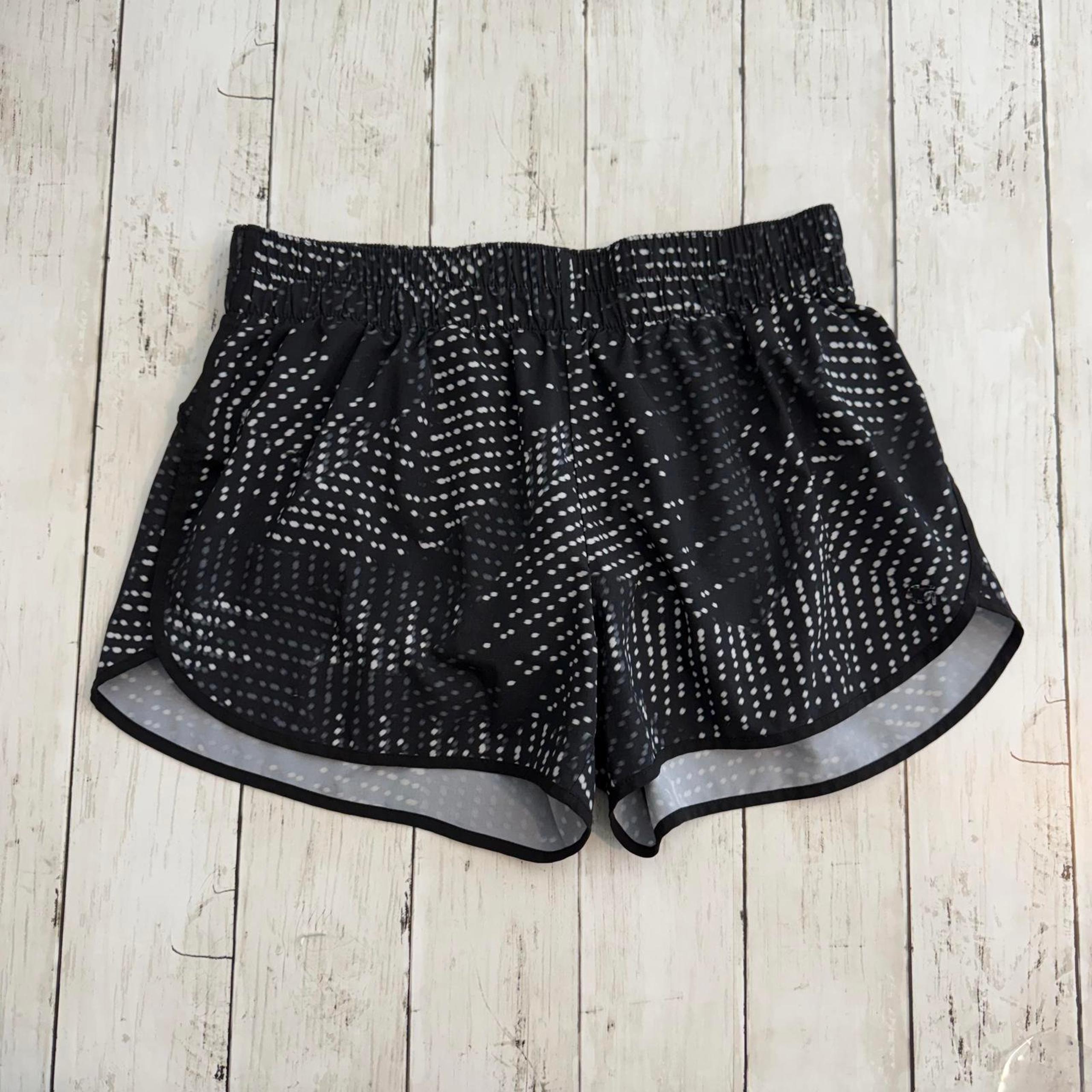 *Gap Fit Women's Black Patterned Running Shorts Size Small Summer Activewear