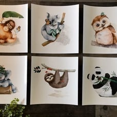 New Watercolor Baby Animal Prints
