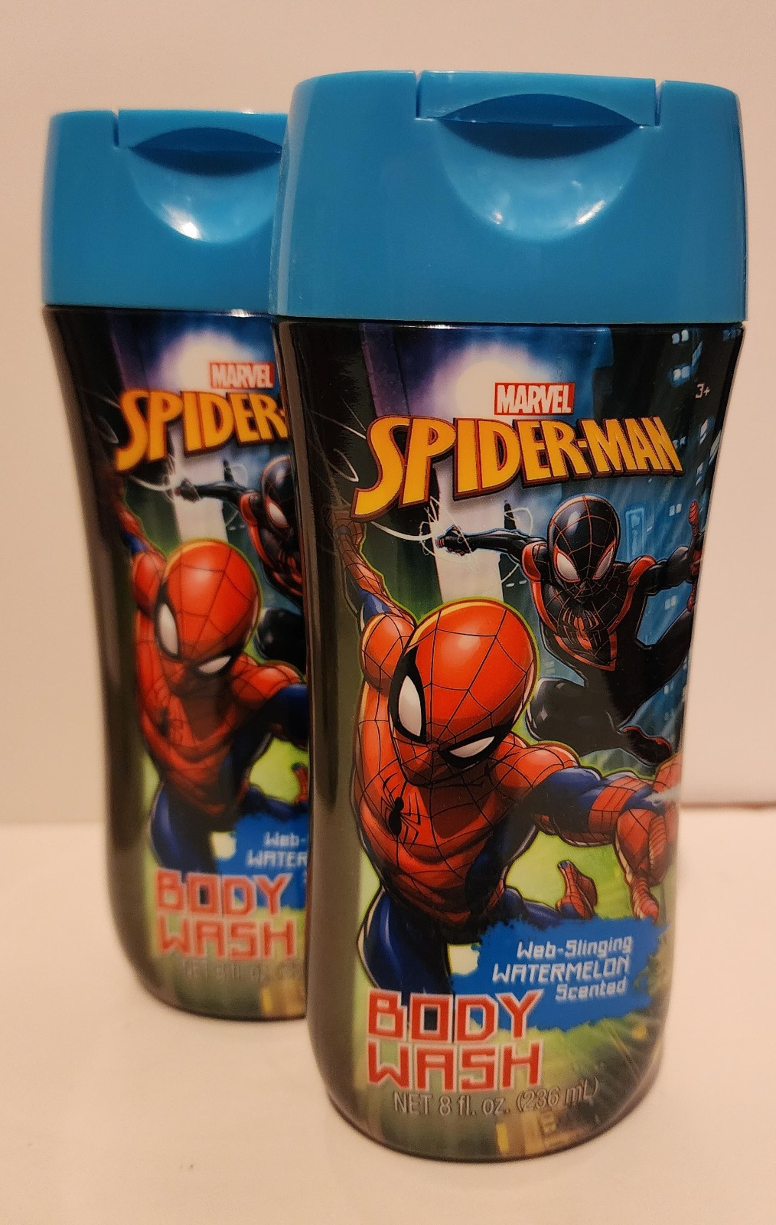 Marvel Spider-man Miles Morales Body Wash 2 Pack Web Slinging Watermelon Scent
