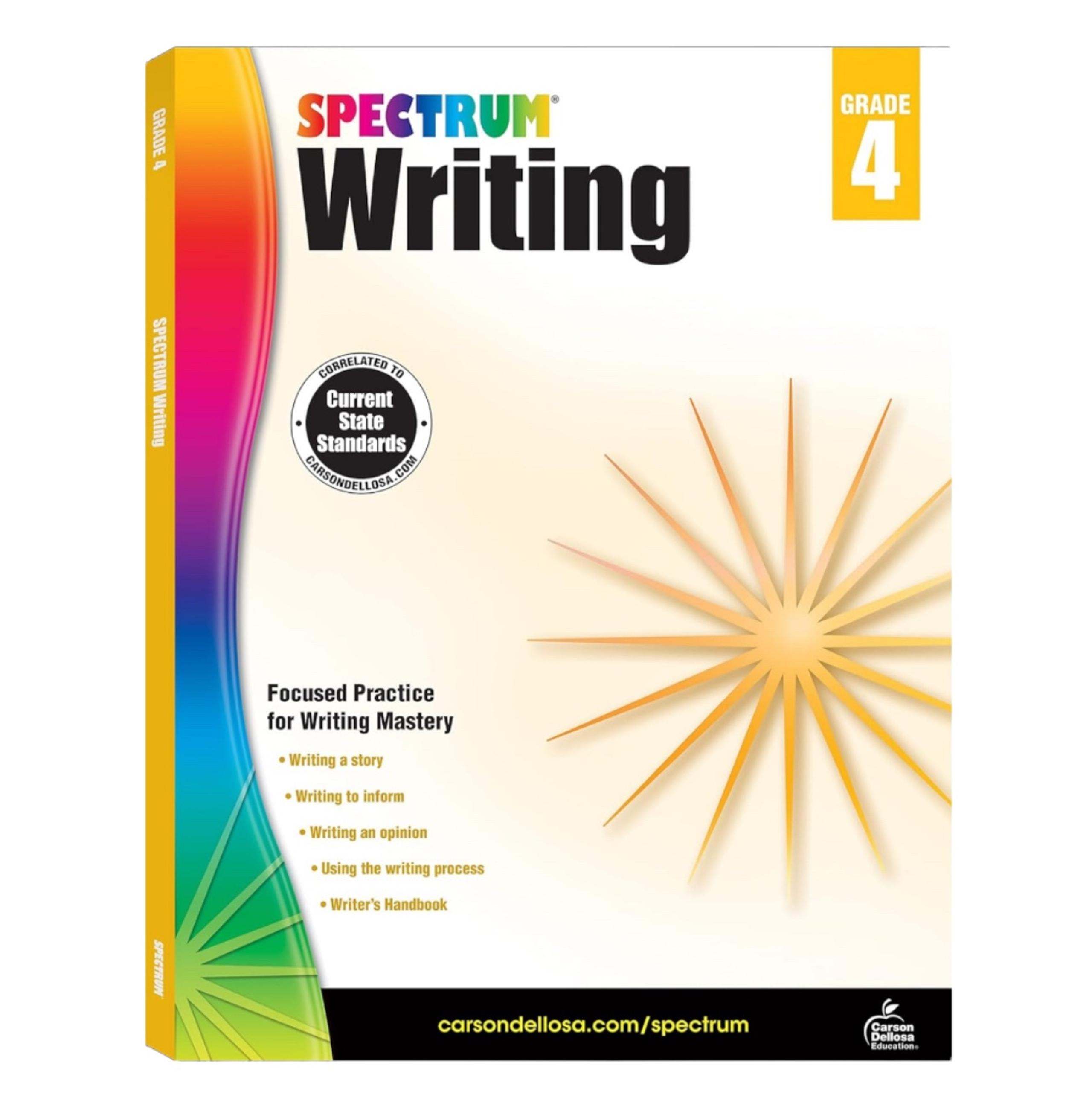 Spectrum Writing, Grade 4 by Spectrum (2014, Trade Paperback)
