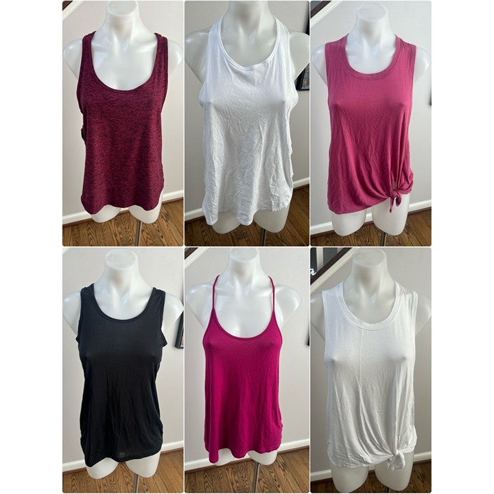 BEYOND YOGA Size Small Lot Bundle of 6 Athletic Activewear Yoga Tank Tops