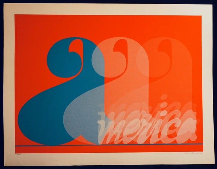 Jack Brusca America Hand Signed Silkscreen