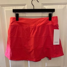 Lululemon Pace Rival MR Skirt, Lip Gloss, Size 12