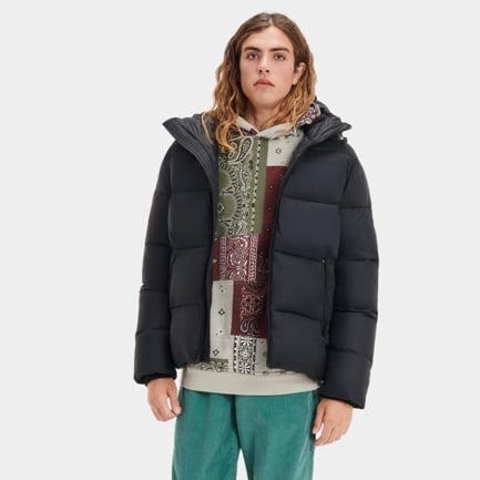 UGG Mens Brayden Puffer Jacket Black