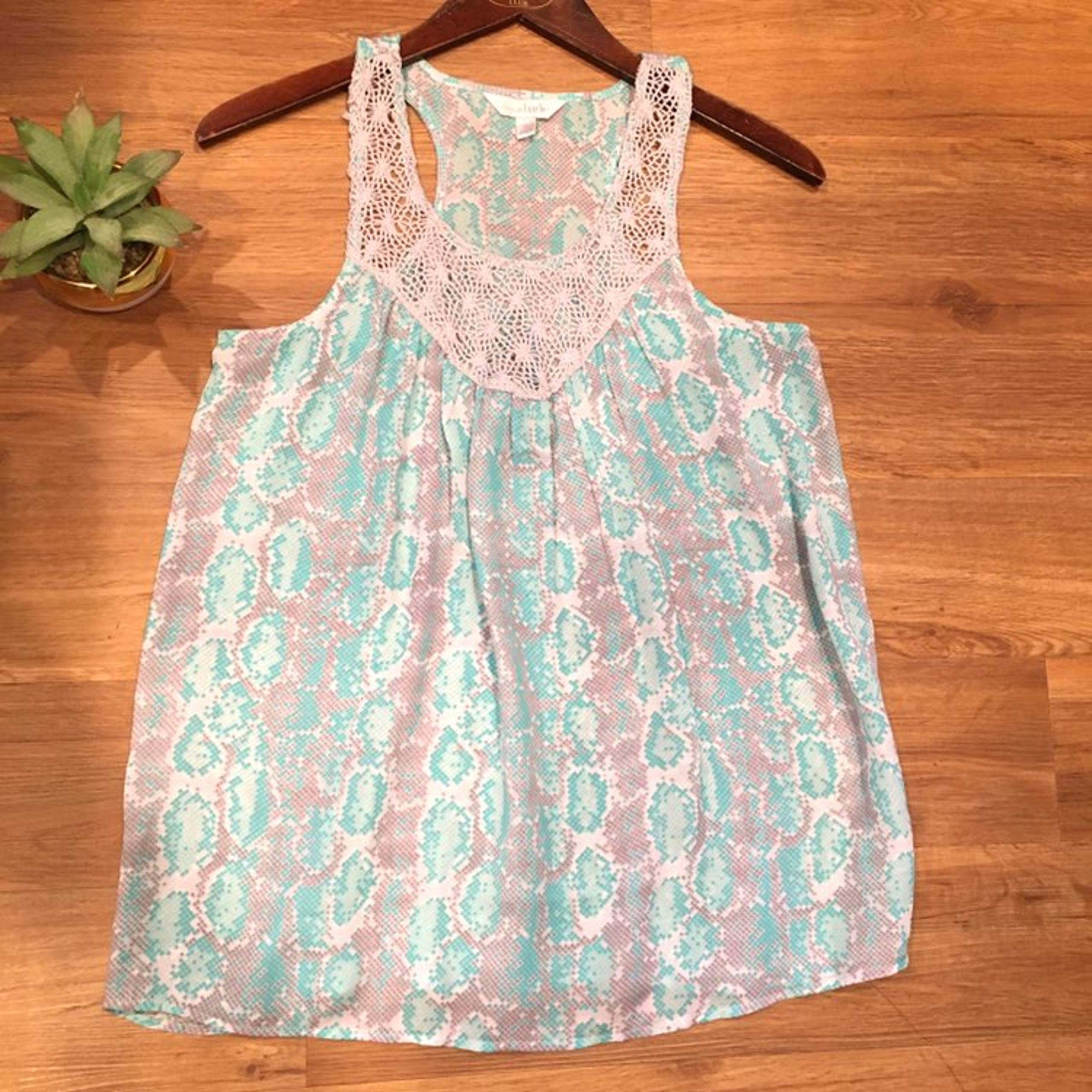 Charming Charlie Crochet Tank Top