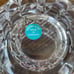 Tiffany & Co. Votive Candle Holder Sierra Crystal Art Glass Rock Cut Germany