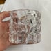 Tiffany & Co. Votive Candle Holder Sierra Crystal Art Glass Rock Cut Germany