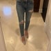 New Moussy Vintage Distressed Frayed Hem Skinny Jeans Size 25