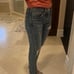 New Moussy Vintage Distressed Frayed Hem Skinny Jeans Size 25
