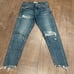 New Moussy Vintage Distressed Frayed Hem Skinny Jeans Size 25