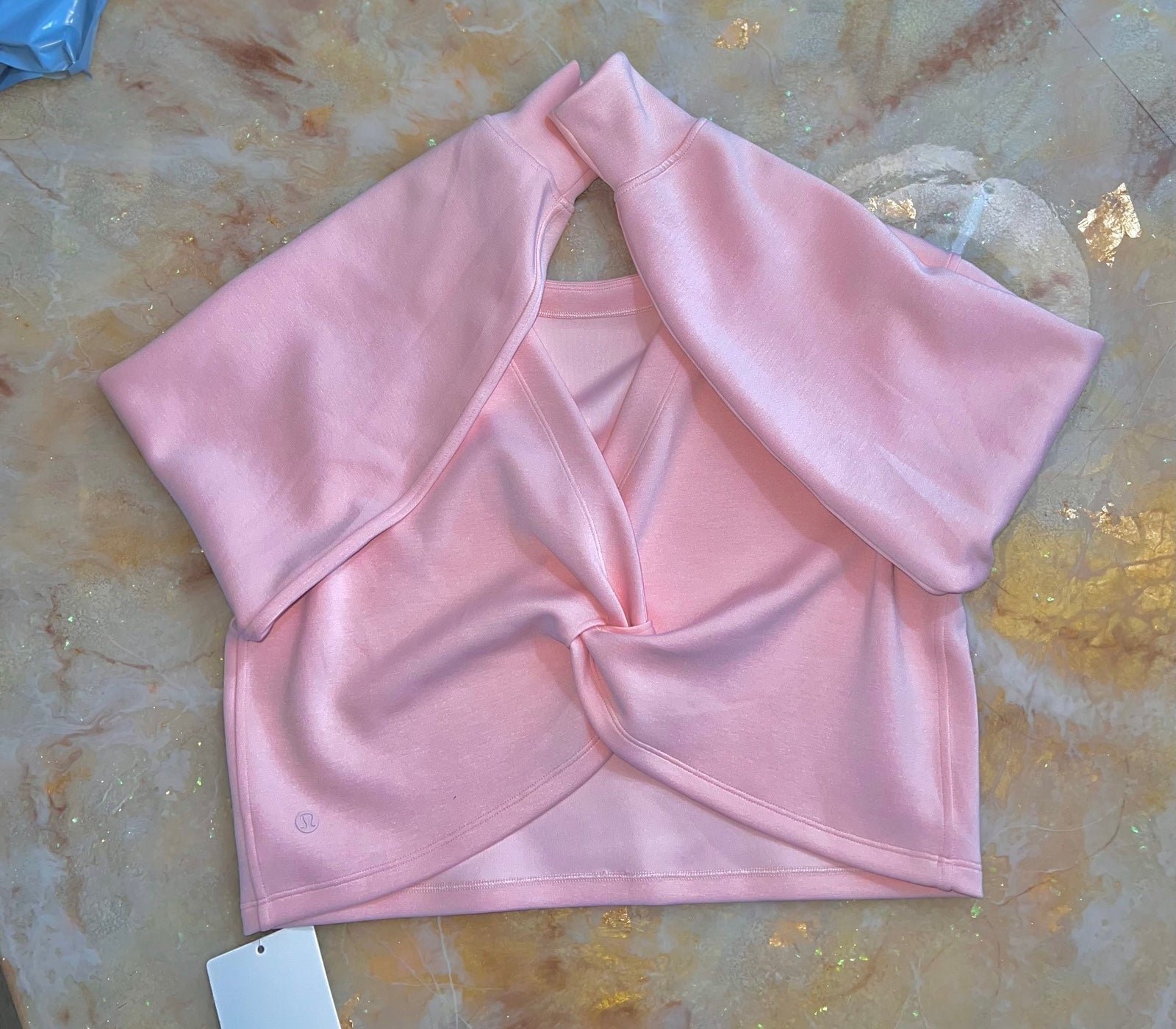 Lululemon Twist back to front pullover Pink mist