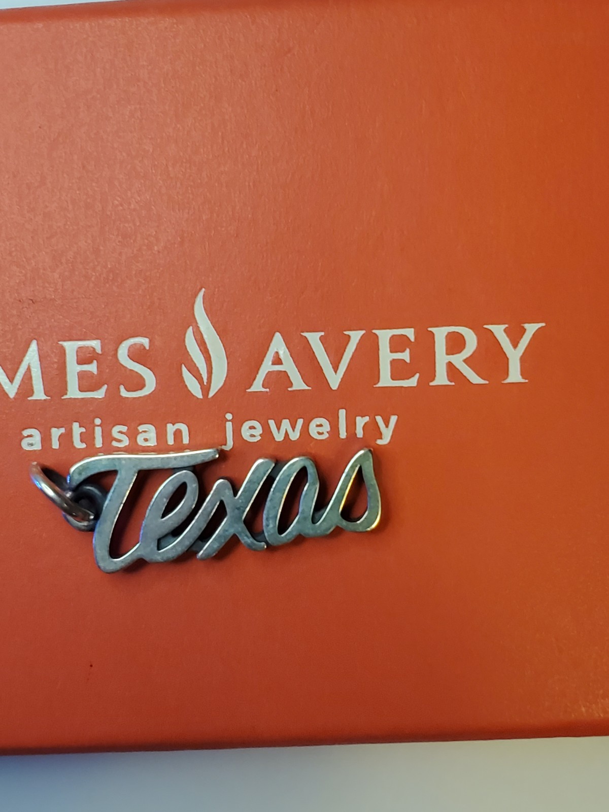 James Avery Retired Texas Script Charm