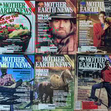 Vintage 1980s Mother Earth News Magazines Lot of 6