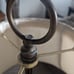 Vintage tall heavy brass table lamp unique