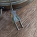 Vintage tall heavy brass table lamp unique