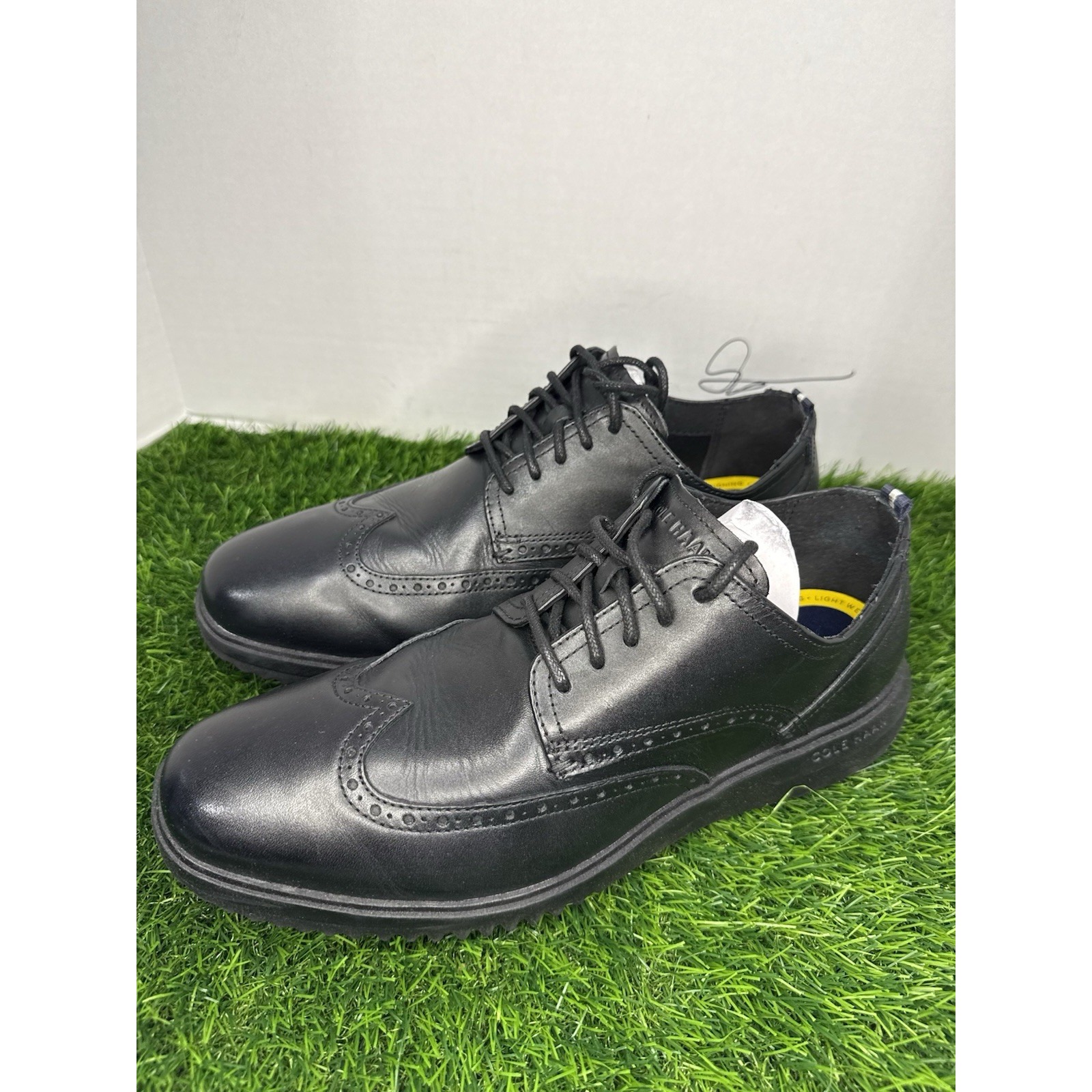 Cole Haan Grand Wingtip Oxfords / Black / Mens 11 W Near Mint!