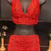 Victoria's Secret Red Lace Lingerie Set