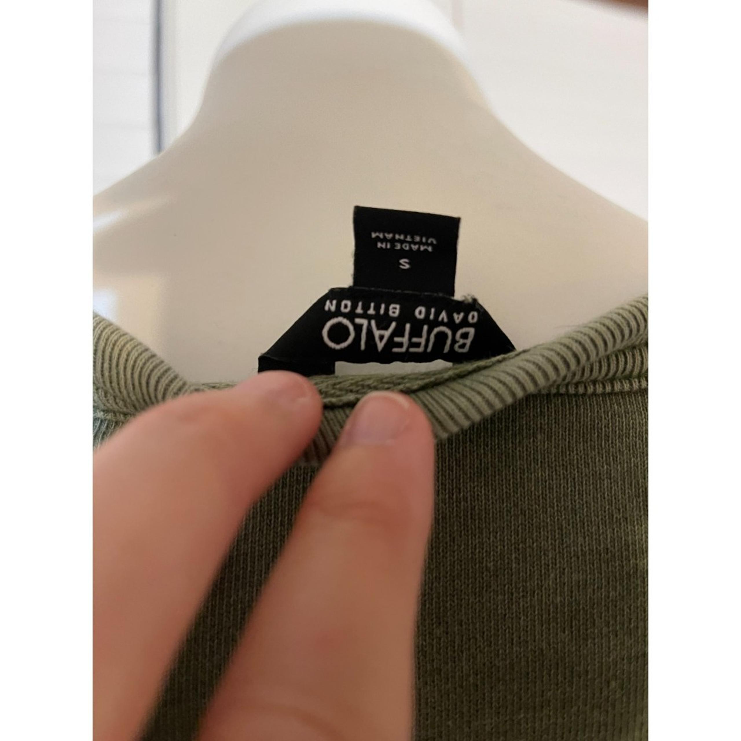 BUFFALO David Bitton Green Knit Pullover Size Small