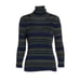 L'AGENCE Olive Bronze Stripe Harlee Turtleneck Sweater XS