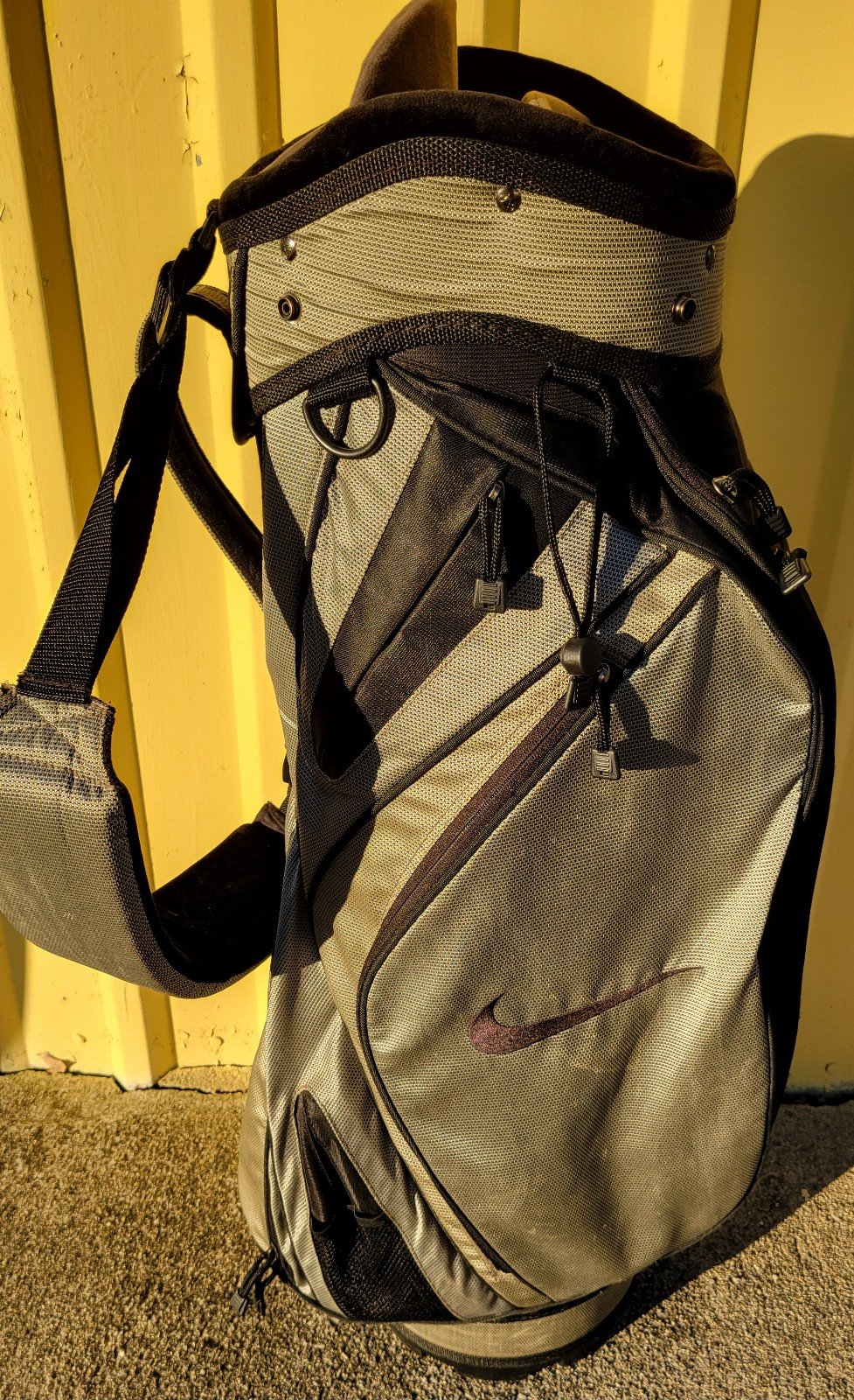 Nike Golf Cart Bag 7-Way Silver Black