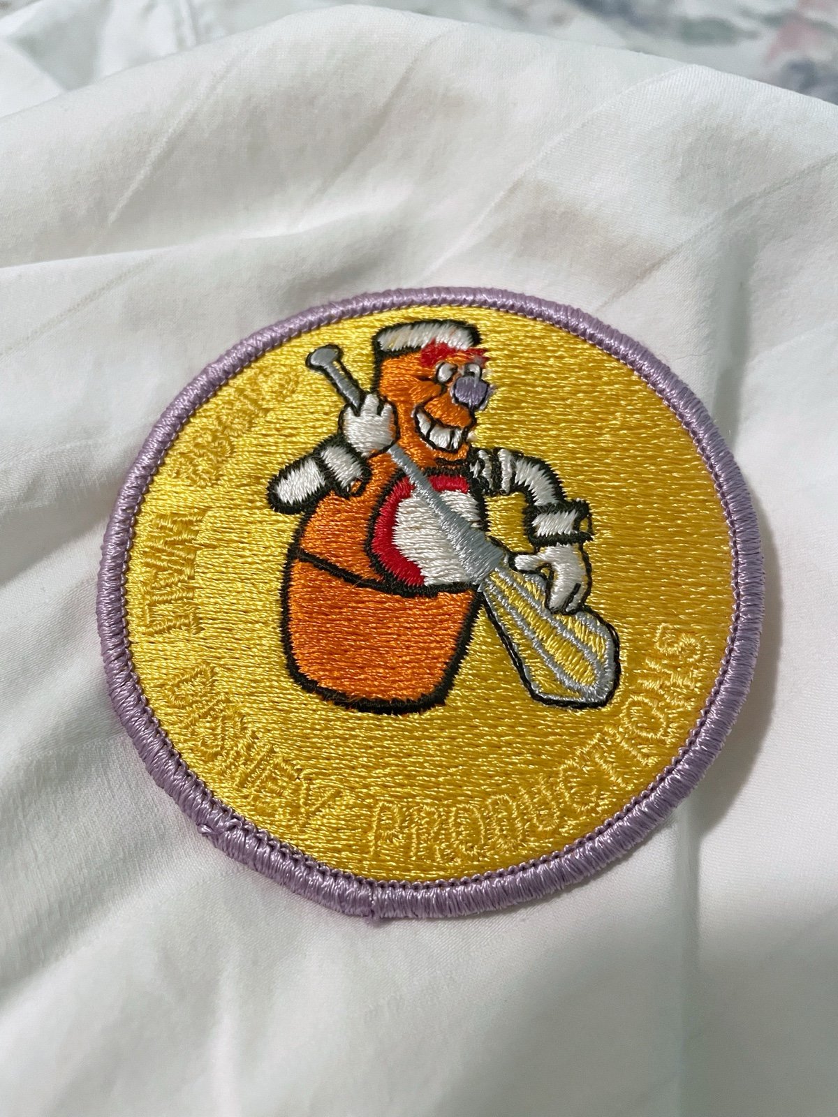 RARE Vintage Disney 1982 Kitchen Cabaret Ketchup Patch Epcot Center Collectible
