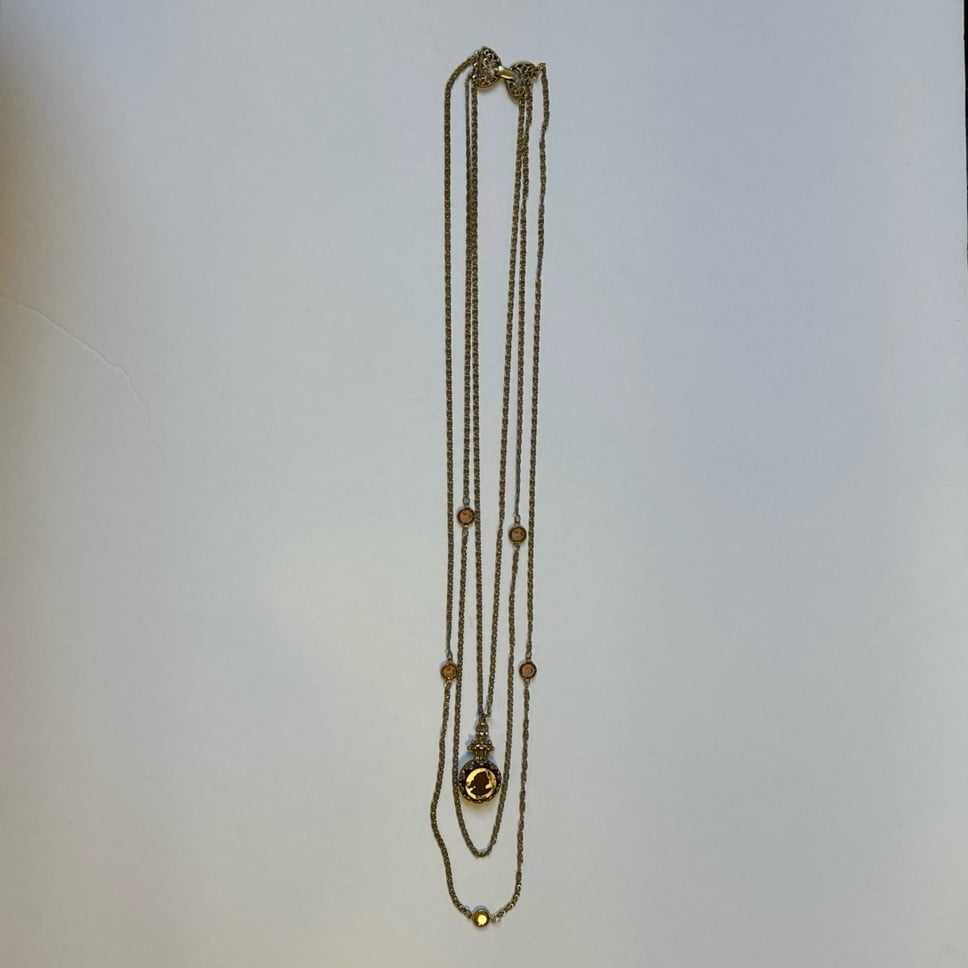 Vintage Goldette Cameo Neckalce