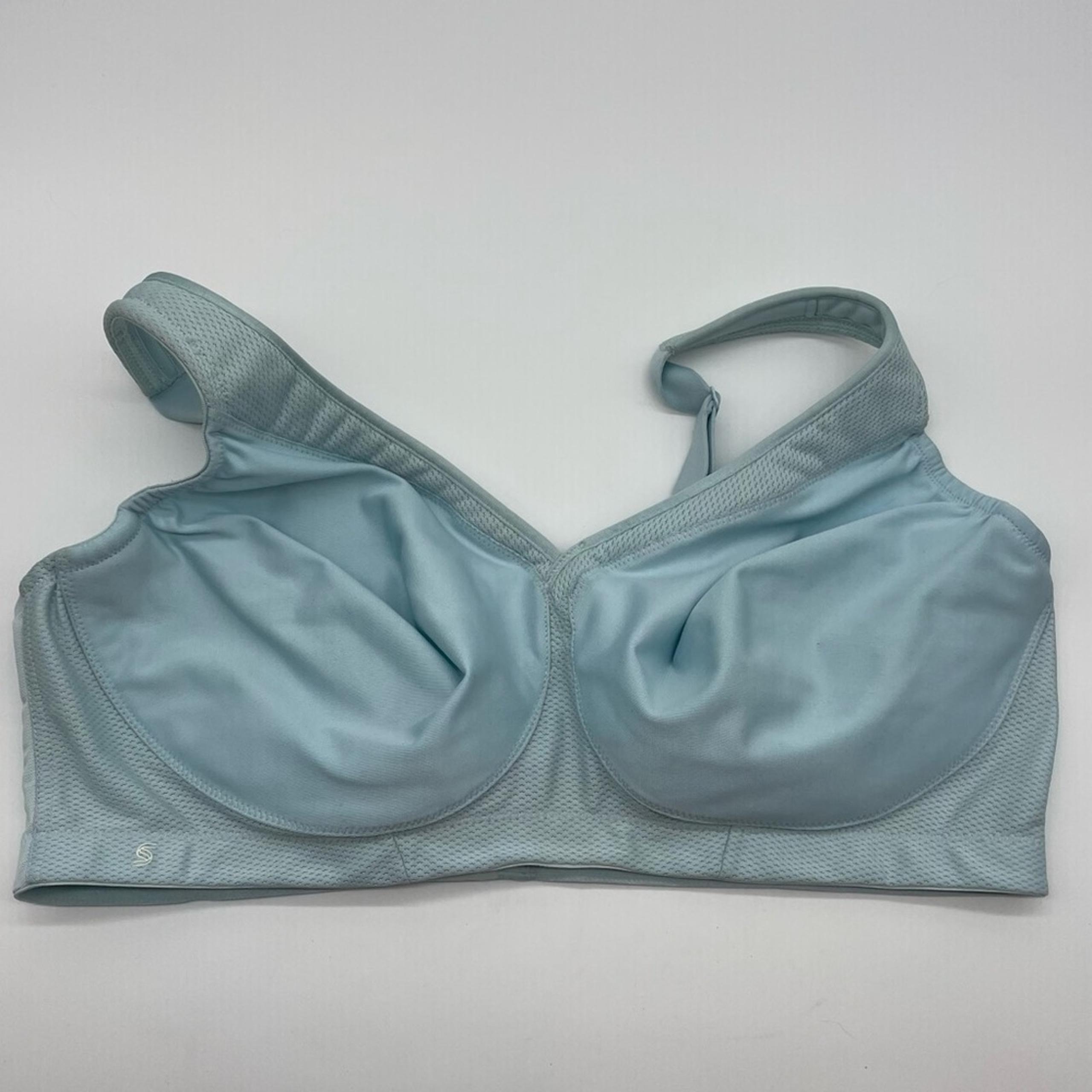 Glamorise Light Blue Wire Free Sports Bra