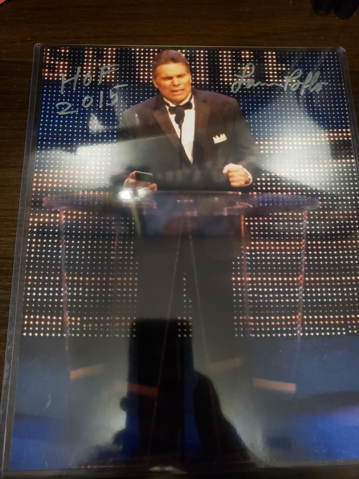 Lanny Poffo signed 8x10