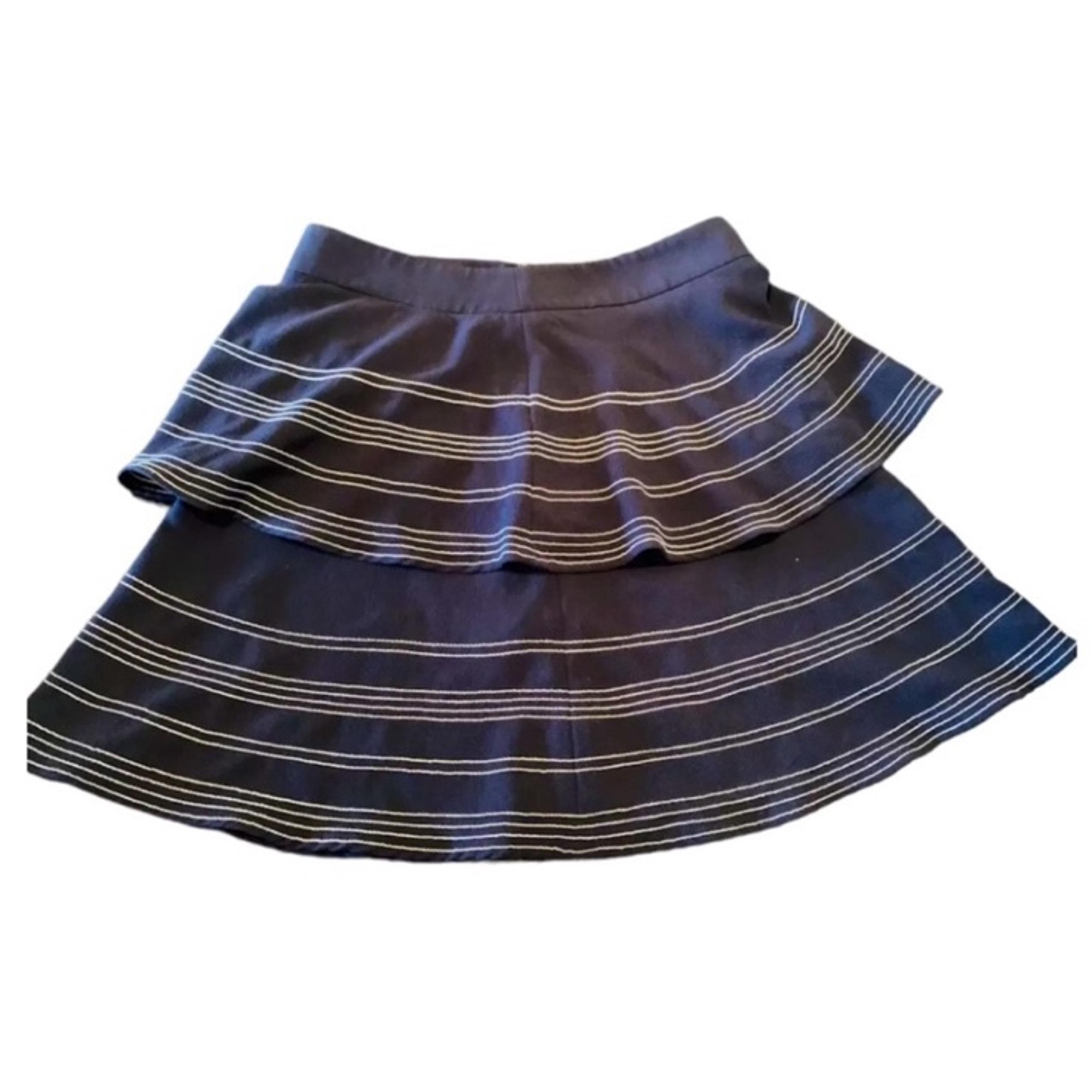Banana Republic Womens Size 4 Skirt, Navy Blue With White Detailing