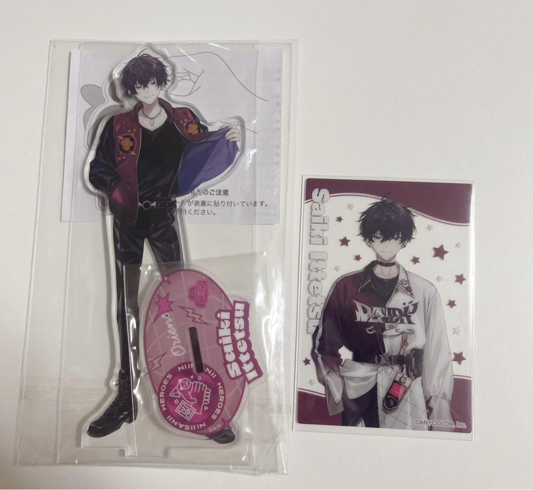 Nijisanji Saeki Ittetsu Half Anniversary Acrylic Stand, Opened