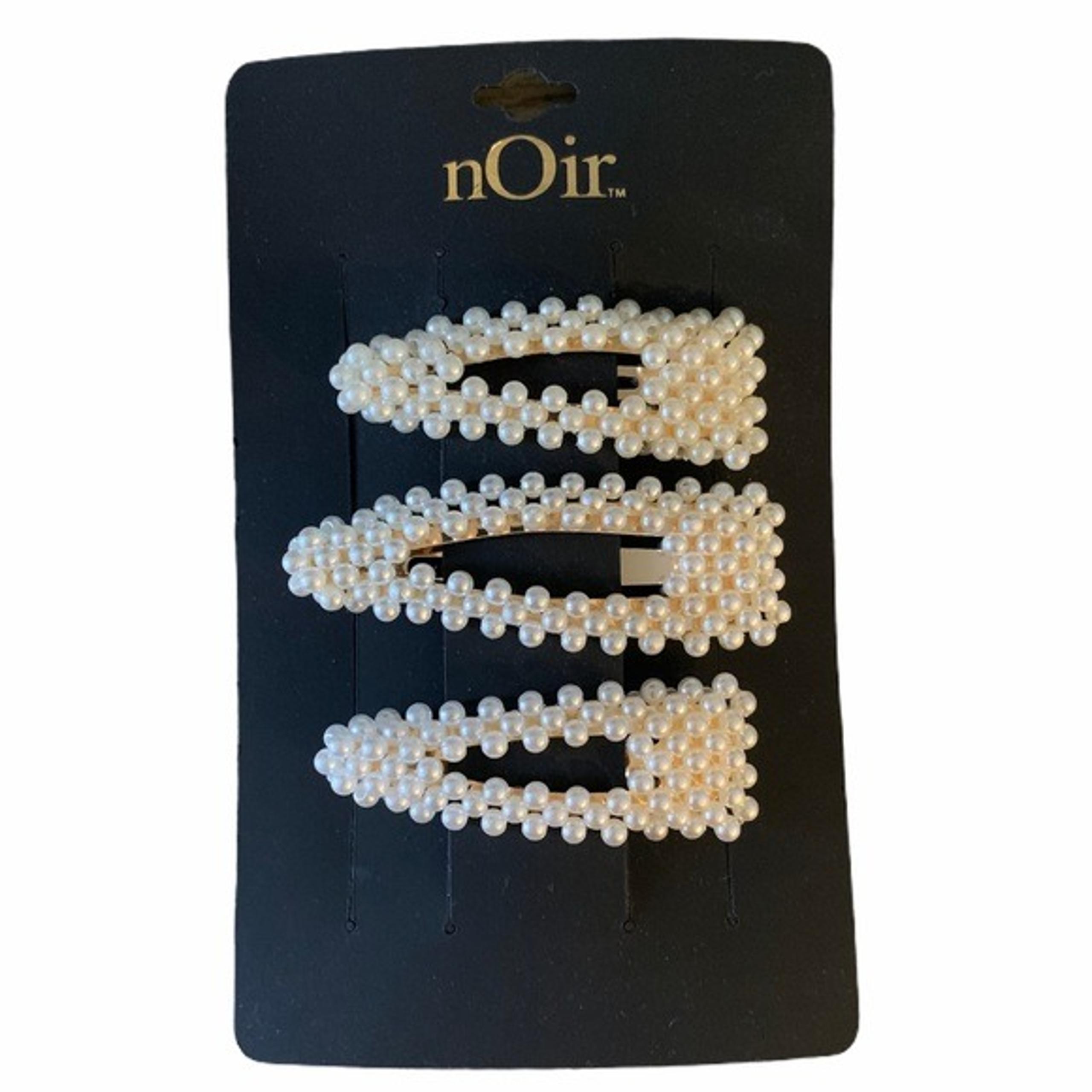 Pearl Hair Clips Set of 3