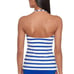 Lauren Ralph Lauren Port Stripe Lace Front Bandini Top NWT Women's size 10