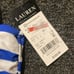 Lauren Ralph Lauren Port Stripe Lace Front Bandini Top NWT Women's size 10