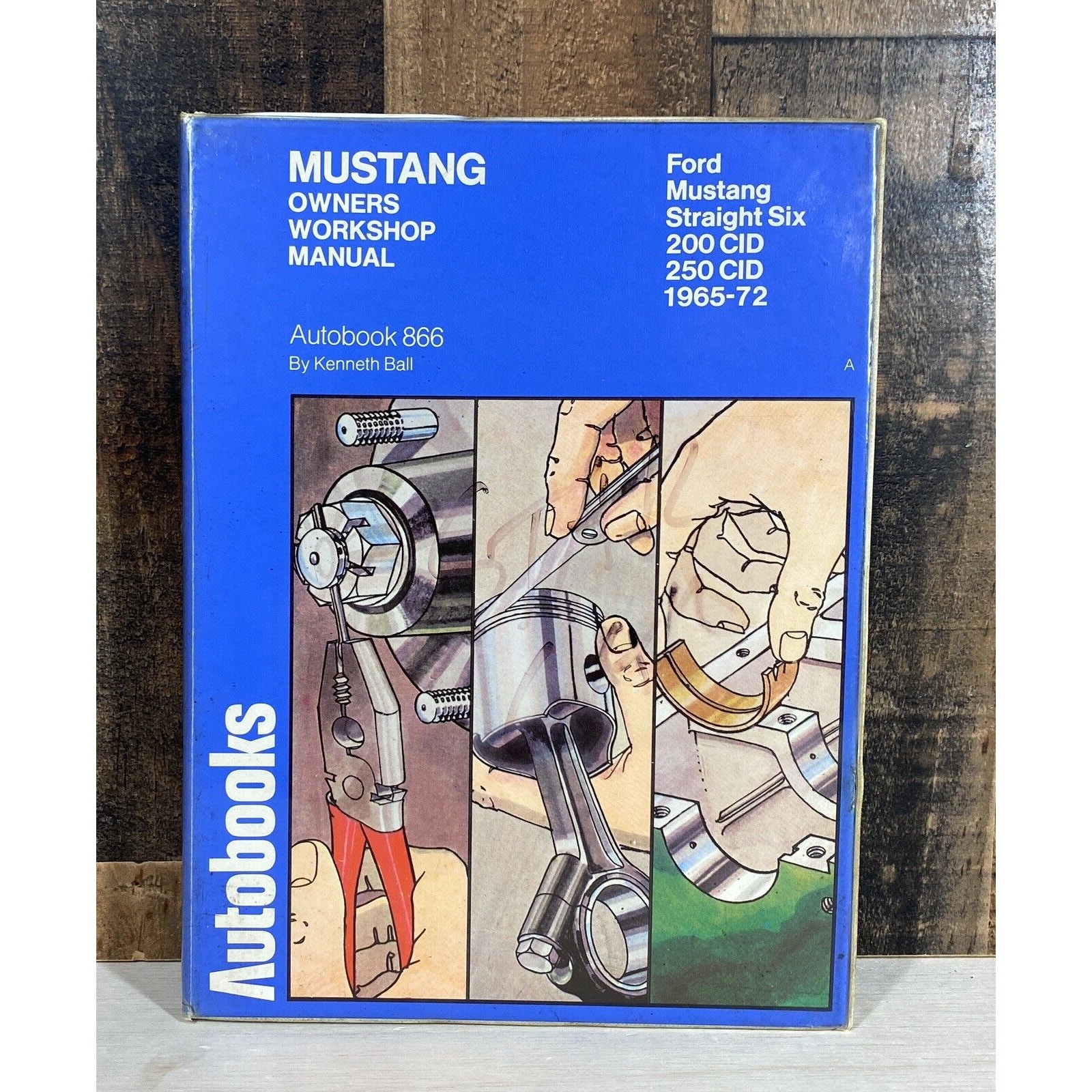 MUSTANG Owners Workshop Manual 1965-72 Straight Six Autobooks 866 Hardcover 1973