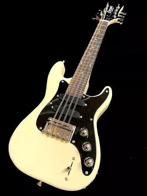 MANDO-CASTER-GREAT PLAYING NEW 8 STRING SOLID BODY WHITE ELECTRIC MANDOLIN