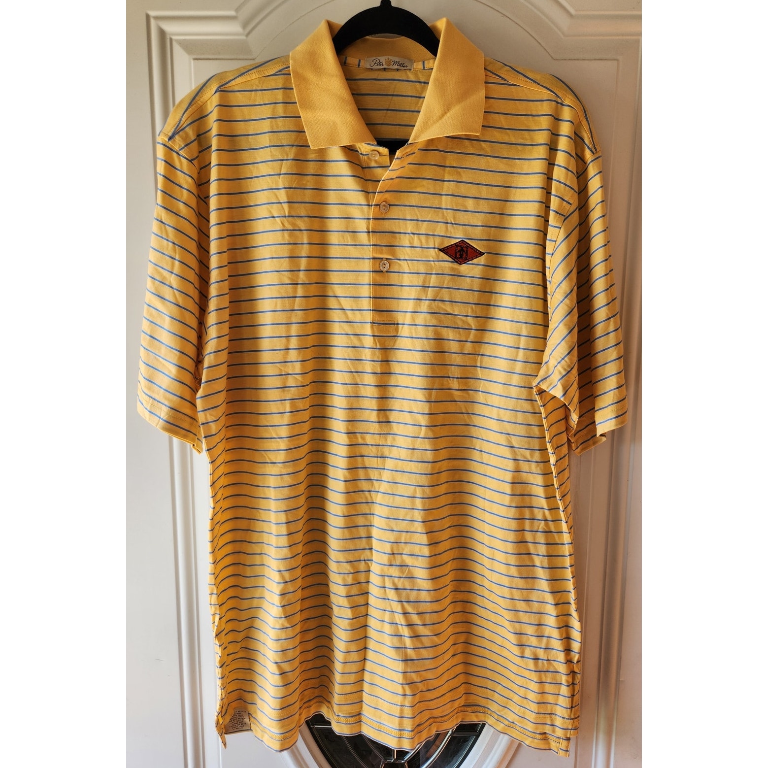 Peter Millar Performance Jersey Polo Golf Size Large Mens