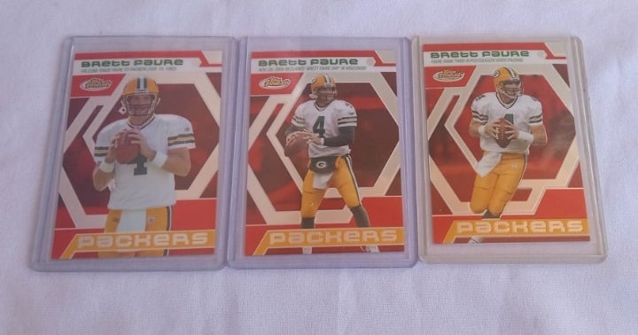 6 Brett Favre Topps Finest Cards