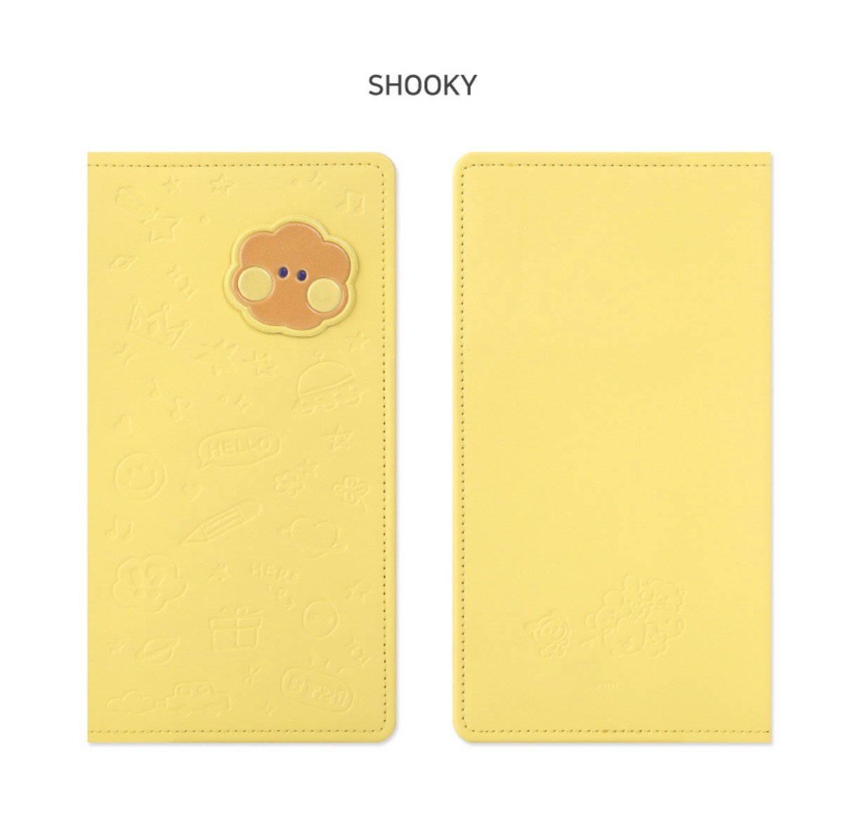BT21 minini leather patch passport cover L-SHOOKY