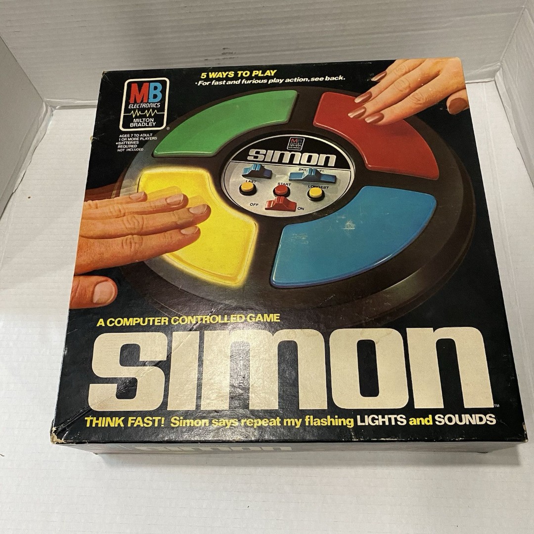 Vintage Simon Says Game, (Milton Bradley, 1978) Classic Original Box, Not Tested