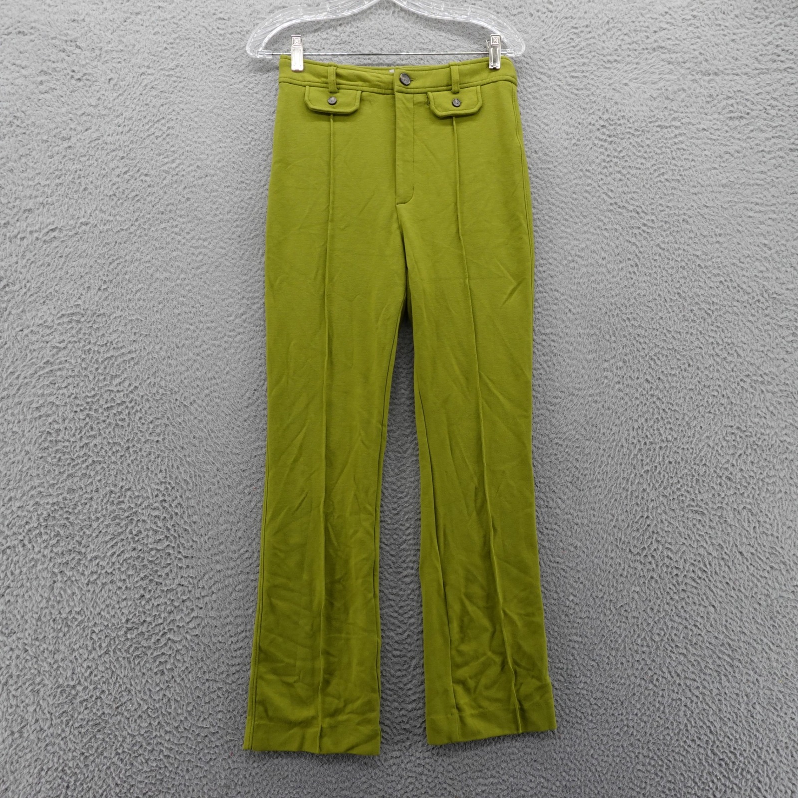 Everlane The Work it Trouser Pants 8 Green Womens High Rise Stretch Knit Career