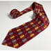 Canali Men's Italy Made Red Blue Geometric 100% Silk Luxury Designer Necktie Tie