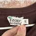 Vintage Izod Lacoste V Neck Sweater Brown Medium