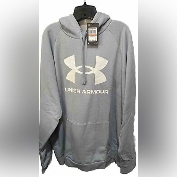 NWT Under Armour Men's Classic Gray Hoodie Kangaroo Pocket - Size XL