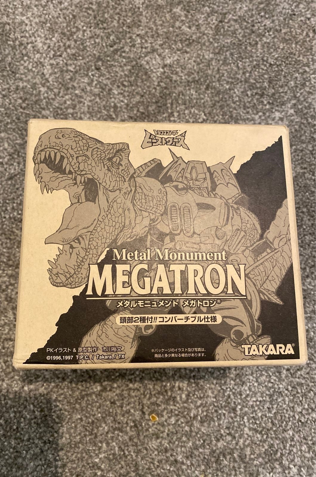 New TAKARA Transformers Beast Wars MEGATRON Figure Metal Monument made in Japan