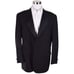 Chaps Ralph Lauren Mens Tuxedo Sportcoat 46L Black Jacket Wool USA
