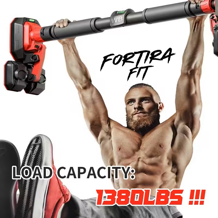 Heavy-Duty Door Pull-Up Bar 1300LB – Adjustable Home Gym Trainer + Free Gift