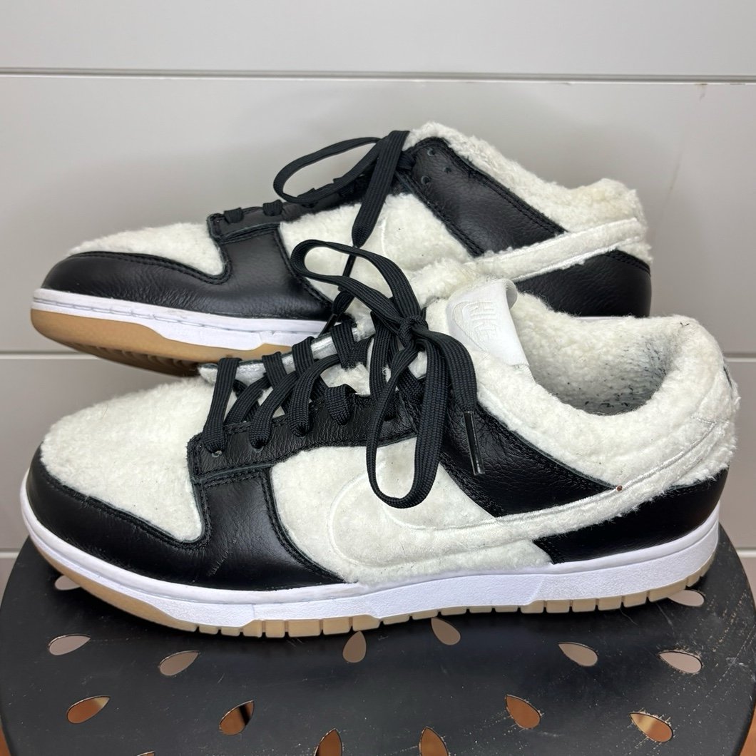 Nike Id By You Dunk Low Sherpa Fleece Shoes