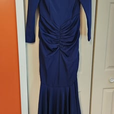 NWT Jonathan Kayne navy blue gown, size 6